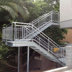 Metal staircase, galvanized, painted, carbon steel