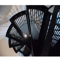 Buy outdoor spiral staircase, circular staircase with checkered steps at Factory Prices