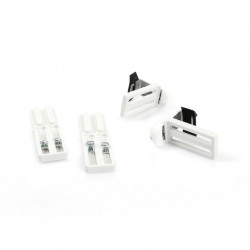 Set of 2 fasteners without drilling with extension for blinds