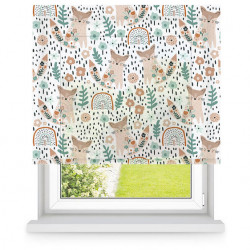 Roller blinds DUO Translucent fabric and fabric that does not transmit light 2in1