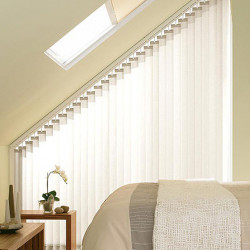 Custom Slanted California Blinds 89 and 127 mm Strips, Vertical Blinds, for Trapezoidal Windows