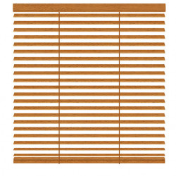 Custom blinds made of 25 mm wood.