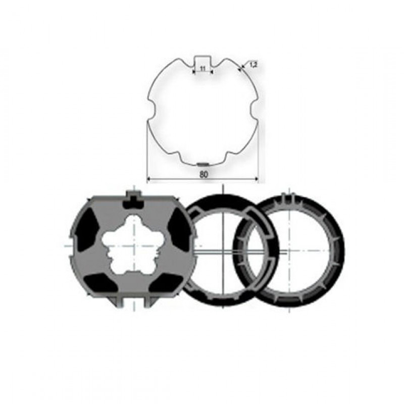 Buy Accessories Shaft ZF80 9001474 for Somfy engines Ø50mm at Factory Prices