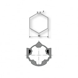 Rad für Sechskantachse 50 9410309 für Somfy-Motoren Ø50 mm Rad für Sechskantachse 50 9410309 für Somfy-Motoren Ø50 mm