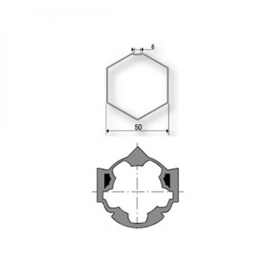 Encomende Roda do eixo do hexágono 50 9410309 para motores de Somfy Ø50mm a preços de fábrica