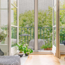 Two-door roll-up mosquito net Alu - Lux