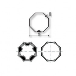 Anpassung Welle SELVE - GAVIOTA Octagonal 50 9410381 für Somfy-Motor Ø50mm Anpassung Welle SELVE - GAVIOTA Octagonal 50 9410381 für Somfy-Motor Ø50mm