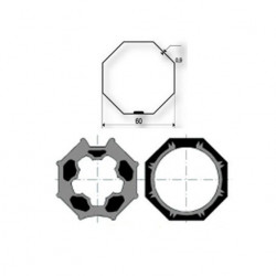Adapter Octagonal Shaft 60 9410418 für Somfy-Motor Ø50 mm Adapter Octagonal Shaft 60 9410418 für Somfy-Motor Ø50 mm