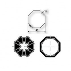 Anpassung DEPRAT Octagonal 40 Achse 9500387 für Somfy-Motoren Ø40mm Anpassung DEPRAT Octagonal 40 Achse 9500387 für Somfy-Motoren Ø40mm