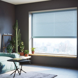 Custom Venetian blinds made of aluminum 16, 25 and 50 mm.