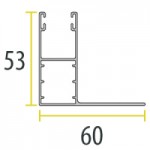 Para o componente de reconstrução - a aile 60 x 53mm 