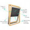 Buy Insulated pleated Velux ® curtain at Factory Prices