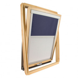 Velux ® Duo-kompatible Rollos Duo-Siebung und Verdunkelung 2in1