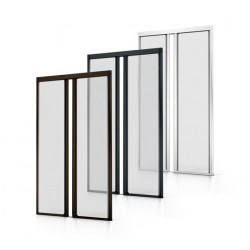 Two-door roll-up mosquito net Alu - Lux