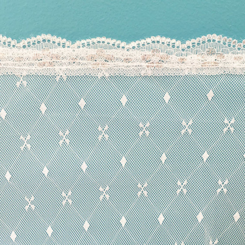 Commandez Moustiquaire à baldaquin pour lit bébé en tissu blanc Jacquard Deco aux prix d'usine