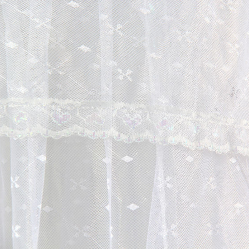 Commandez Moustiquaire à baldaquin pour lit bébé en tissu blanc Jacquard Deco aux prix d'usine