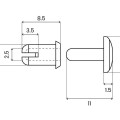 Buy A set of 2 plastic rivets for flat solar panels. at Factory Prices