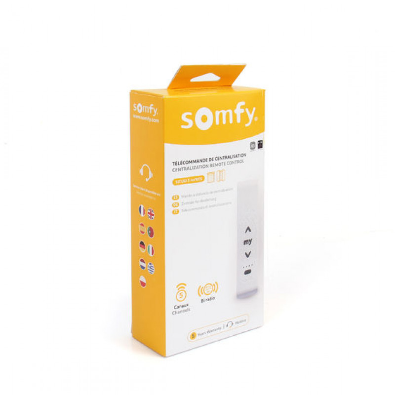Encomende Controle Remoto Situo 5 para motor de obturador 1870479 BI-Radio IO & RTS Somfy ® a preços de fábrica
