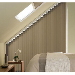Aangepaste schuine California jaloezieën 89 en 127 mm Strips, verticale jaloezieën, voor trapeziumvormige ramen