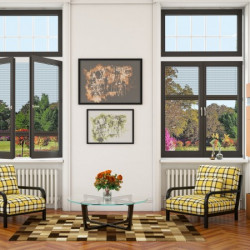 Складна антимоскітна сітка на вікно, Плісе вертикальна