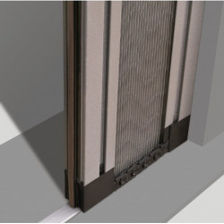 xl pleated mosquito net, for doors and windows with side opening on both sides, designed for large spaces