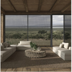 xl pleated mosquito net, for doors and windows with side opening on both sides, designed for large spaces