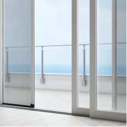 Аньтмоскитная система, Боковой ролик с цепью 1 и 2 листа, плавное закрытие, защита от ветра, с фиксацией положения