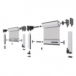 2-leaf vertical roller