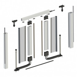 Антимоскитная система, Боковое свертывание с цепочкой