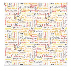 Estores enrollables de tela con impresiones de yakrim, letras