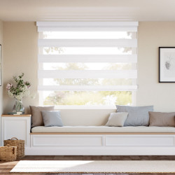 Night and day blinds made of glamorous fabric, exquisite and elegant decor