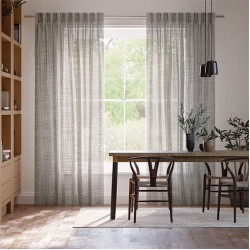 Blackout curtains on windows, protection from external light