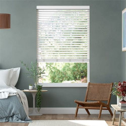 Lux wooden blinds, with 50 mm wide slats