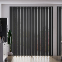 Vertical curtains, Vertical slats, Blackout, Full adjustment of light penetration
