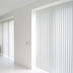 Vertical curtains with opaque nano fabric