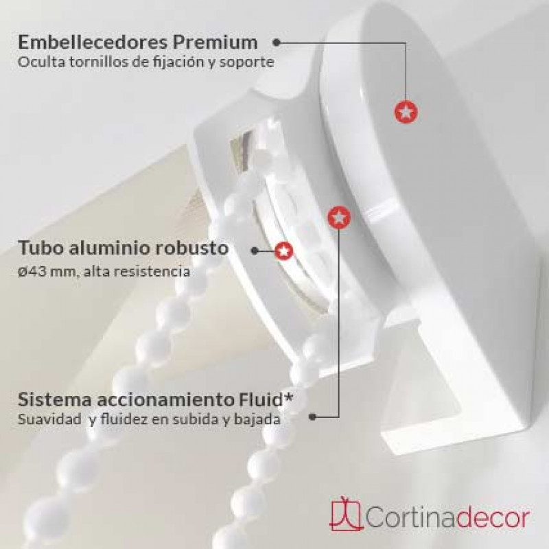 Pida Estores de tela translúcidas con tratamiento antibacteriano, para habitaciones con alta humedad a precios de fábrica