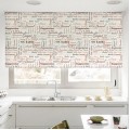 Buy Fabric roller blinds with anchor prints, inscriptions at Factory Prices