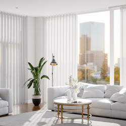 Lniane zasłony z włókna poliestrowego średniej przezroczystości do salonu sypialnia