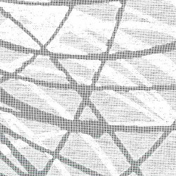 Shutters on windows with abstract motifs of medium transparency