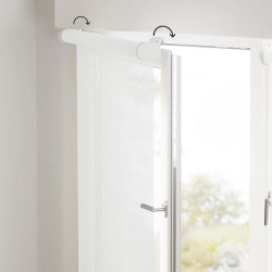 Screen Fiberglass roller shutters are mounted without drilling with varying degrees of transparency, the fabric is fire-resistant, antibacterial, odorless.