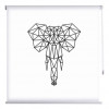 Encomende Cortinas de rolo da juventude com impressão abstração, geometria, Animal, Elefante a preços de fábrica