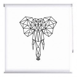 Youth Roller Blinds with Print Abstraction, Geometry, Animal, Elephant