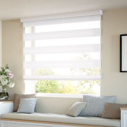 Night and day blinds made of glamorous fabric, exquisite and elegant decor