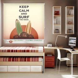 Youth rolls on the window with printed inscriptions - Save the brain