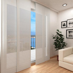 Paneles japoneses de lino, cortinas japonesas, paneles japoneses