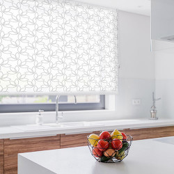 Printed rolls, floral and linear motifs