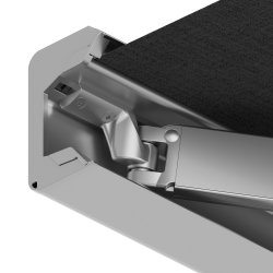 Marquise com sub-luz LED na caixa de proteção, Toldo Cofre Aland Marquise com sub-luz LED na caixa de proteção, Toldo Cofre Aland