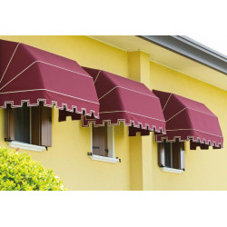 Auvent Capot tissu Tropical, tolda, marquise capota practic 4 arcos
