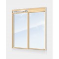 Buy Threshold-free sliding Wooden Window system Fly Light, m2 at Factory Prices