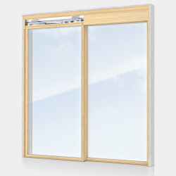 Threshold-free sliding Wooden Window system Fly Light, m2